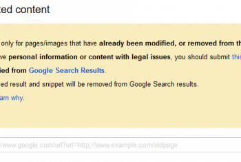Google Content Removal Tool