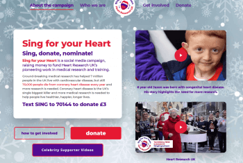 Sing for Your Heart Charity website