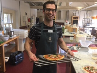 Sales Director of The SEO Works at a pizza making class