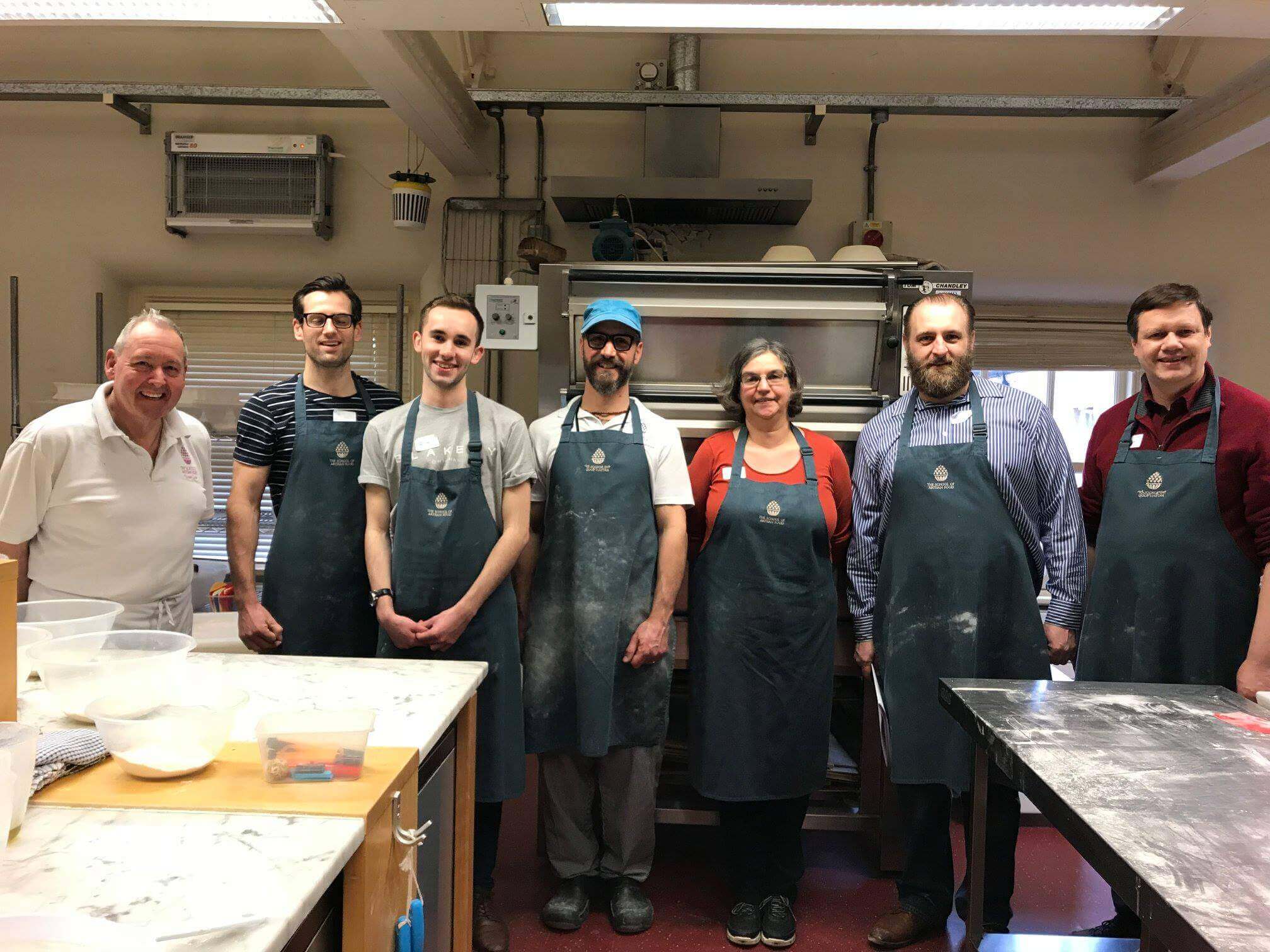The SEO Works team at the School of Artisan Food and Baking class