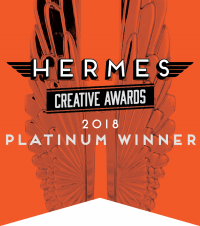 hermes creative awards 2018 platinum winner logo