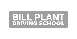 bill plant driving school brand logo