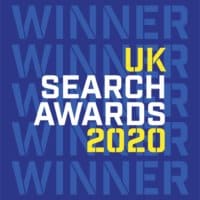 uk search awards 2020 winner logo