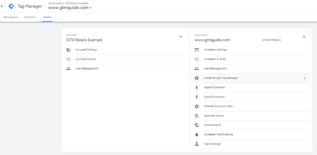 How to set up Google Tag Manager (step 3 screenshot 2)