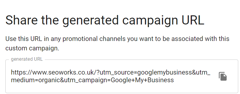 image of sharing the campaign URL